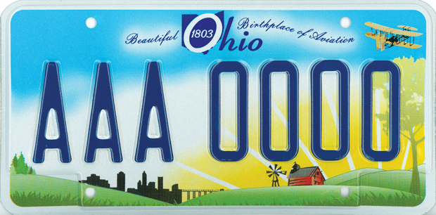one license plate ohio