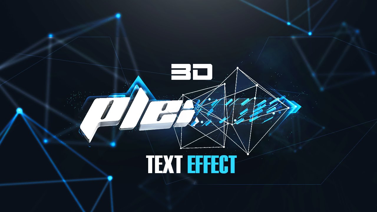add 3d effect to text photoshop